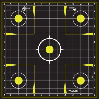 Allen EZ Aim Splash Reactive Sight Grid Adhesive Papers 12.5 x 12.5 in, 30 Pack