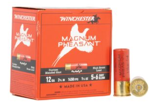 Winchester Magnum Pheasant 12 Gauge 2-3/4 in #5/#6 Buckshot, 1-3/8 oz, 25 Rounds