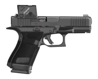 Glock P61950B01DC8A3 G19 Gen6 w/Aimpoint 9mm Luger 10+1 4.02" Black GMB Barrel, Black Steel Serrated w/Optic Slide, Black Polymer Frame w/Accessory Rai,l Interchangeable Backstrap Grip, Aimpoint COA 3
