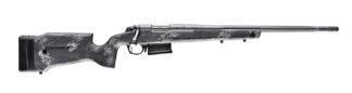 Bergara Rifles B14S756 B-14 Crest 450 Bushmaster 5+1 20" Sniper Gray Cerakote Fluted Threaded Barrel, Sniper Gray Cerakote Steel Drilled & Tapped Receiver, Fixed Carbon Fiber w/Black & Gray Sponge Acc