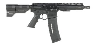 ATI ATIGAX5567ML60TBNS Alpha Maxx 5.56 NATO 60+1 7.50" Black Threaded Barrel, Black Receiver w/Picatinny Rail, Black Polymer Blade, Black A2 Grip