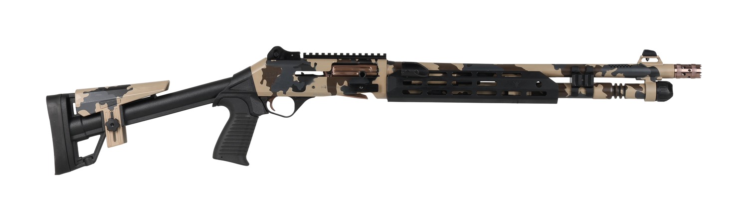 PW Arms Panzer Arms PAM4CSSFCTMFSS 12 Gauge Semi-Auto 18.5 in, 5+1 Fixed Sights