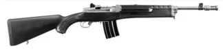 RUGER MINI-14 TACTICAL 5.56/223 RIFLE 16.1" T.B. STAINLESS/BLACK SYNTHETIC FIXED STOCK 1-20RD MAG