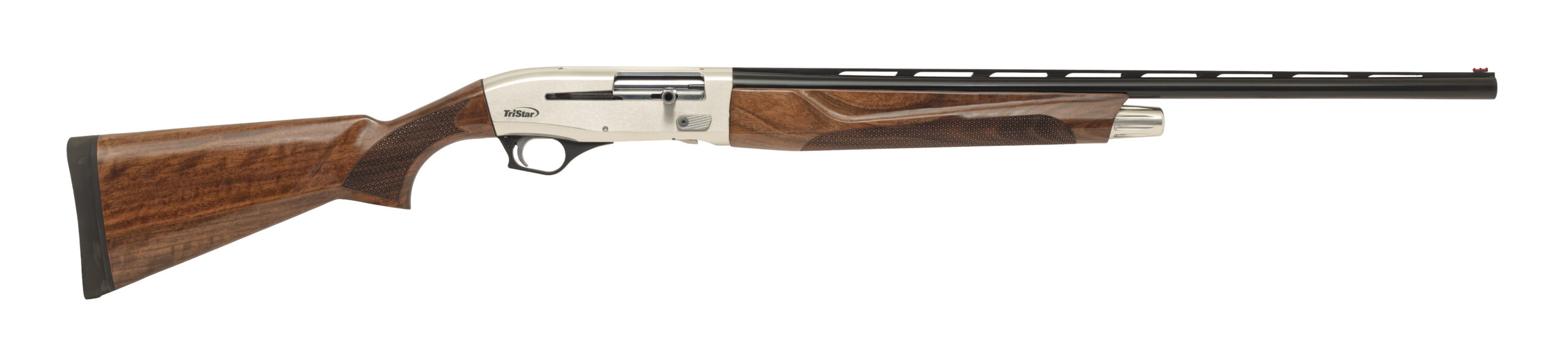 TriStar Viper G3 Pro Semi-Auto Shotgun, 12 Gauge, 28 in, 5+1, Silver/Blue, Walnut