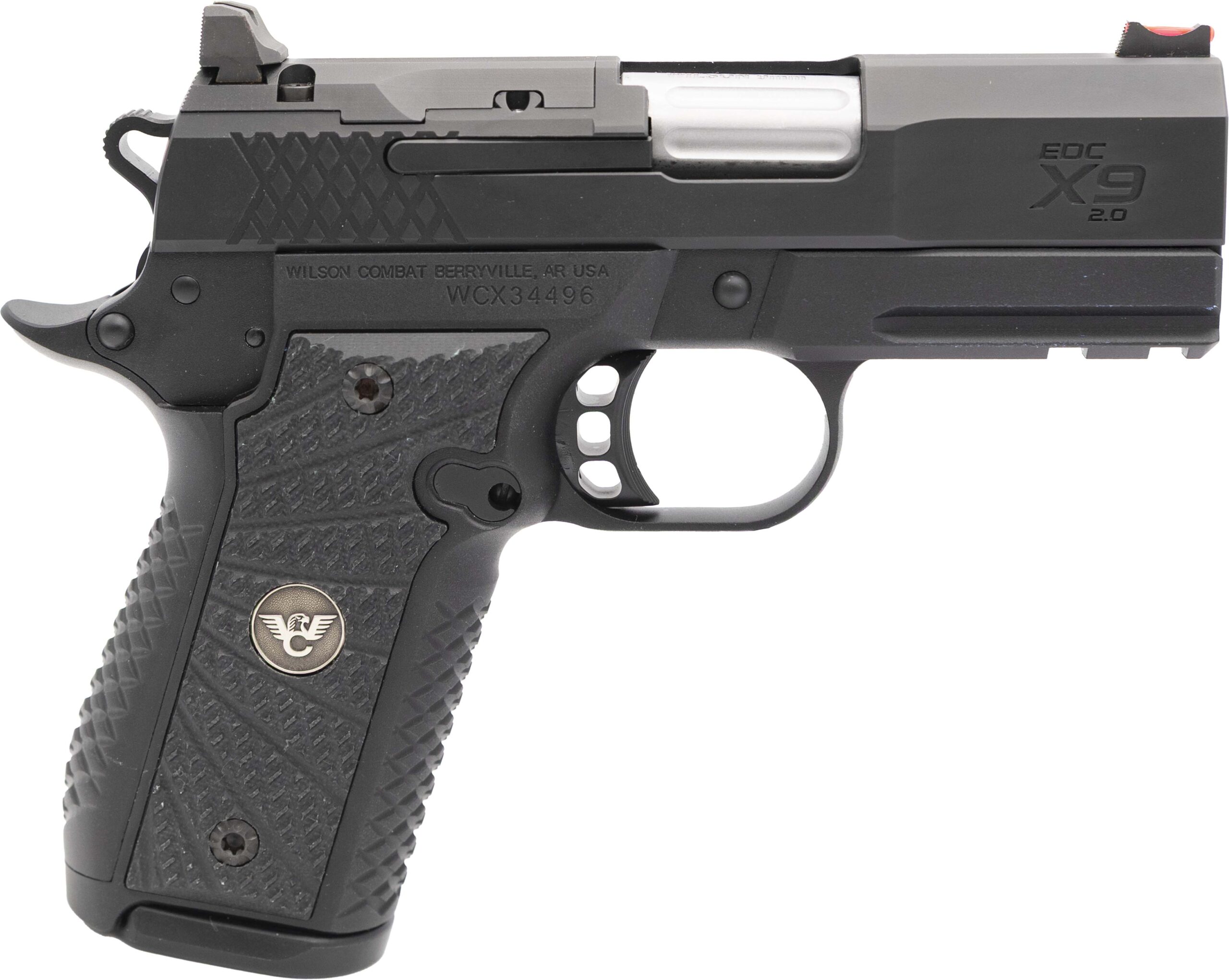 Wilson Combat EDC X9 2.0 Optic Ready 9mm 3.25 in Black Finish, 15-Round
