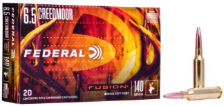 Federal Ammunition Fusion 6.5mm Creedmoor 140 gr Soft Point 20 Rounds