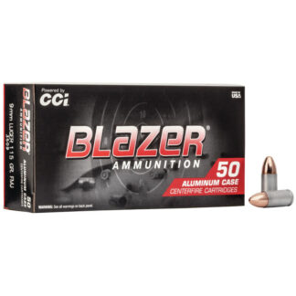 CCI Blazer 9mm Luger 115 gr Full Metal Jacket 50 Rounds Per Box