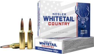 Nosler Whitetail Country 6.5 Creedmoor 140 gr Solid Base 20-Round Box