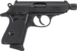 Walther PPK SD .32 Auto Semi-Auto Pistol, 3.3 in Barrel, Fixed Sights, Black Finish