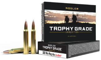 Nosler Trophy Grade .300 Winchester Magnum 180 gr AccuBond Ammunition, 20 Rounds