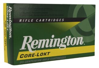 Remington Core-Lokt .338 Winchester Magnum 250 Grain Core-Lokt Pointed Soft Point, 20 Rounds/Box
