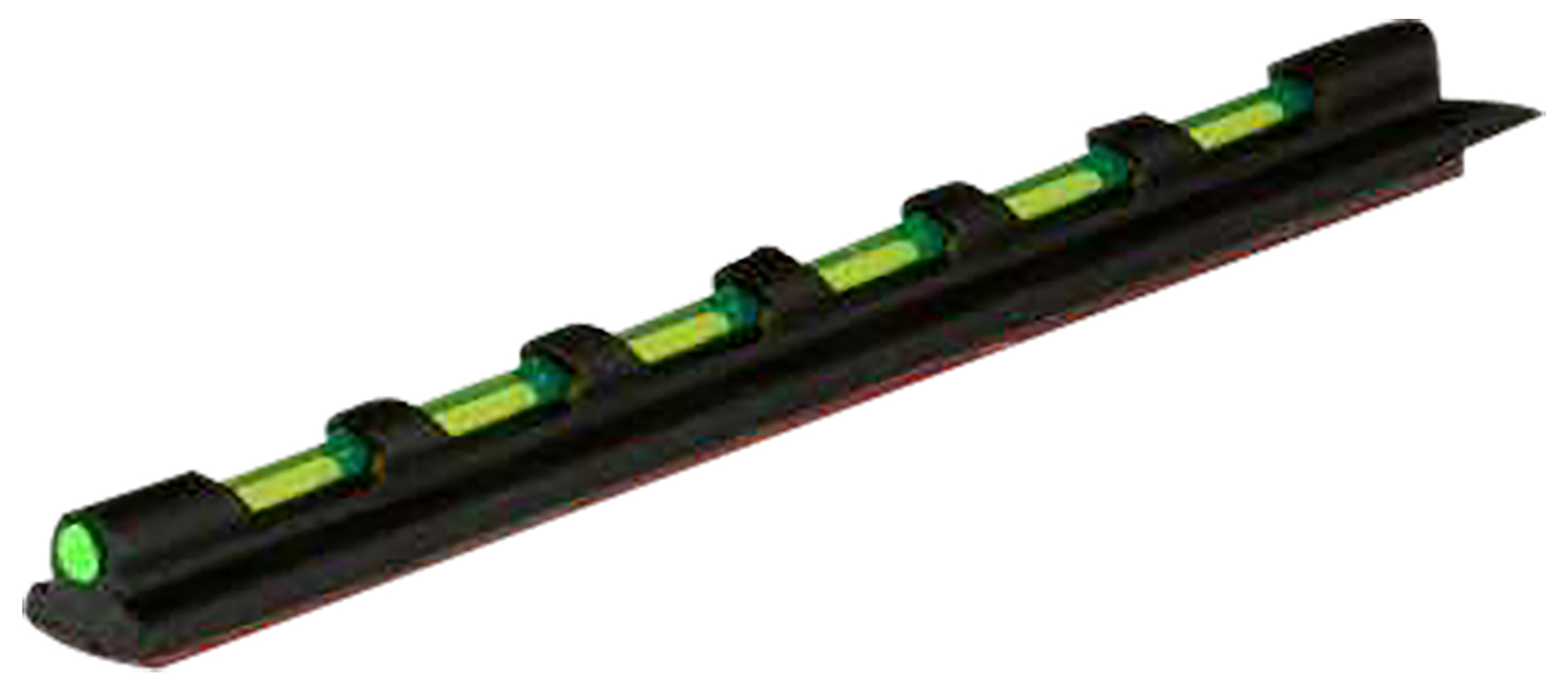 Truglo Glo Dot Fiber Optic Front Sight (Universal Vent Rib) Green Fiber, Black Housing
