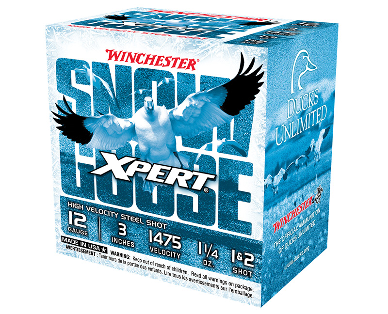 Winchester Xpert Snow Goose 12 Gauge 3 in HV Steel #1/#2 Shot 25 Rounds