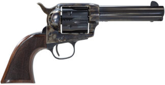 Taylors & Company 4107DE Smoke Wagon Deluxe 357 Mag 6rd 4.75" Blued Cylinder & Barrel Color Case Hardened Steel Frame Checkered Walnut Grip (Taylor Tuned)