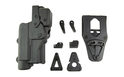 Rapid Force Level 3 Duty Holster for Glock 19 with Large Light, Right Hand, Black