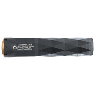 Angstadt Arms Reticent 360L Suppressor, .36 Cal, Titanium, Black