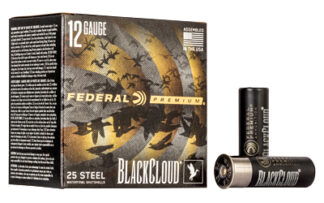 Federal Premium Black Cloud FS Steel 12 Gauge 3 in #BB Shot, 1 1/4 oz, 25 Rounds