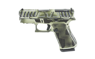 Glock G43X MOS 9mm 3.41 in Ported Barrel, 10-Round, Anime Olive Drab Green Cerakote
