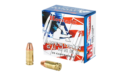 Hornady American Gunner 9mm 115 gr XTP Hollow Point Ammunition, 25 Rounds