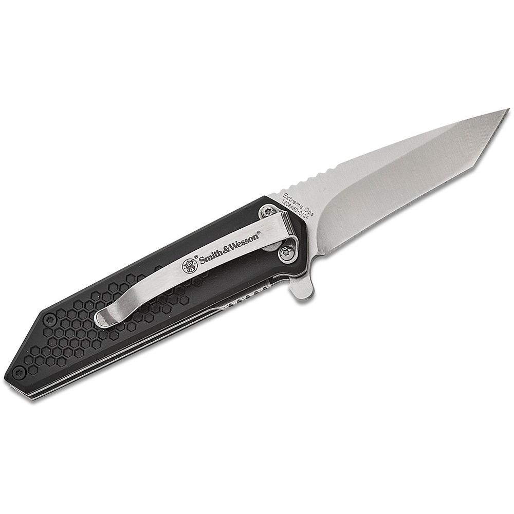 Smith & Wesson Extreme Ops Spring Assist Folding Knife 2-1/2" Tanto Blade