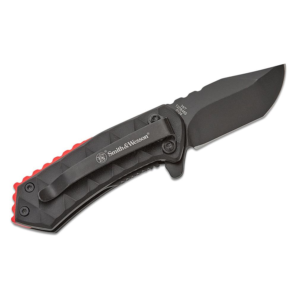 Battenfeld Smith & Wesson 24/7 Spring Assist Folding Knife 1.9 in Clip Point, Black