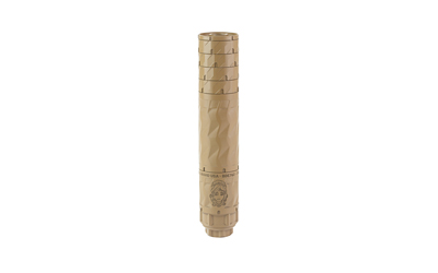 Primary Weapons Systems BDE 762 7.62mm Suppressor, 8.2 in, 1.75 in, Titanium, FDE Cerakote