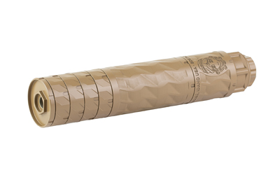 Primary Weapons Systems BDE 762 7.62mm Suppressor, 8.2 in, 1.75 in, Titanium, FDE Cerakote
