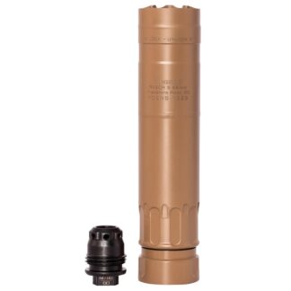Rugged Suppressors Razor 556 Suppressor .223 Rem/5.56 NATO, FDE, Dual Taper Lock, 1/2-28