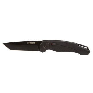 Rock Ridge Outdoors Telum Titan Tactical Automatic Folding Knife, D2 4 in Tanto Blade, Black