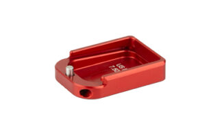 Taran Tactical Innovation 4mm Magazine Extension for 2011-Style 9mm/38 Super Magazines, Bright Red +2