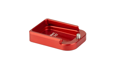 Taran Tactical Innovation 4mm Magazine Extension for 2011-Style 9mm/38 Super Magazines, Bright Red +2