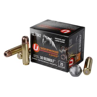 Underwood Ammo 518 .50 Beowulf 350 gr JHP 20 Rounds Per Box