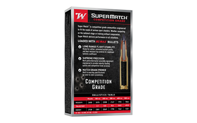 Winchester Super Match .308 / 7.62 NATO 168 Grain BTHP 20-Round Box