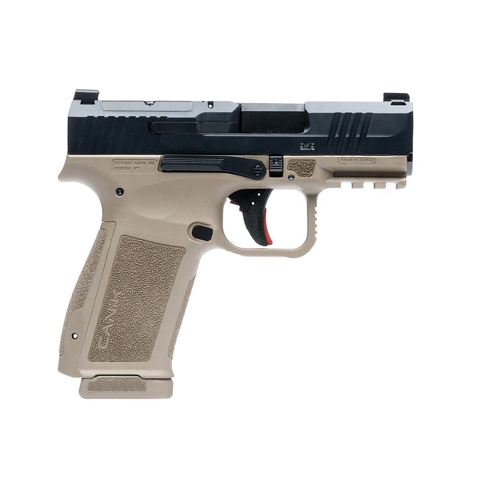 Century Arms Mete MC9L 9mm 3.18 in Barrel 17 Rounds Black Nitride Slide FDE Frame