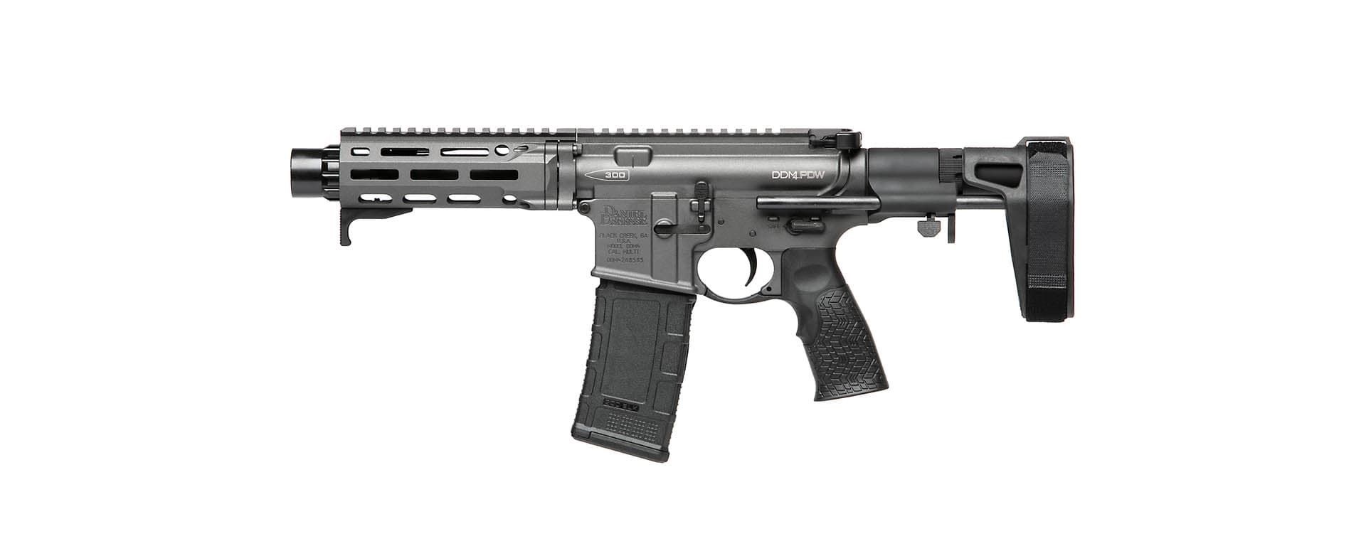 Daniel Defense DDM4 PDW 300 AAC Blackout 7 in Semi-Auto Pistol