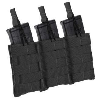 Tac Shield Triple Speed Load Rifle Molle Pouch (Black)