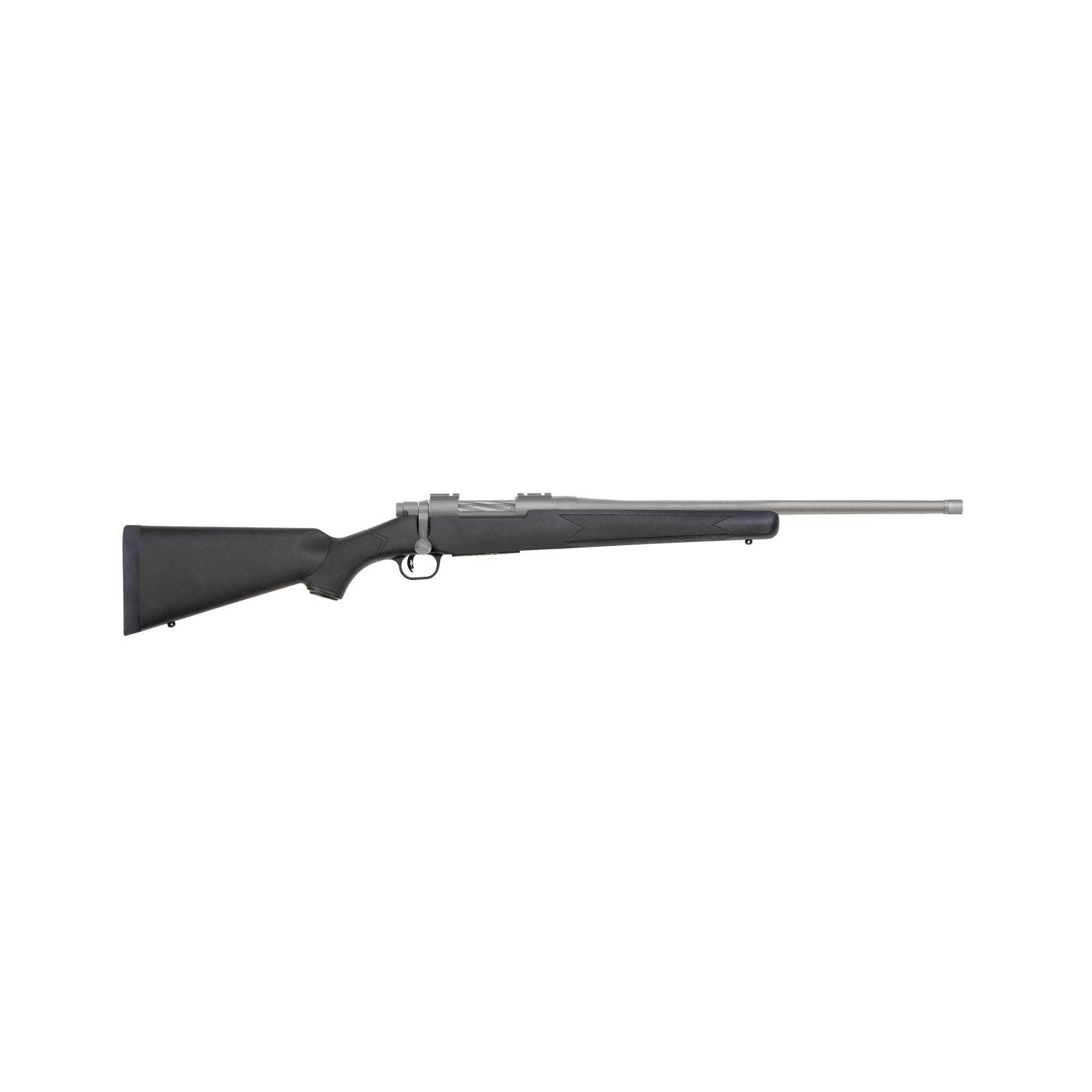 Mossberg Patriot Stainless Cerakote Rifle .450 Bushmaster 4rd Capacity 20'' Threaded Barrel Black Synthetic Stock