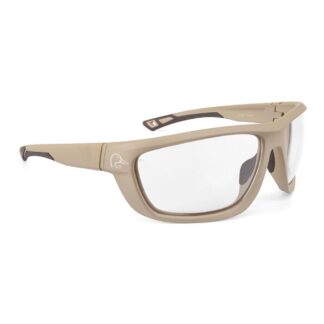 Ducks Unlimited Full-Frame Shooting Glasses Tan Frame with Clear Lens