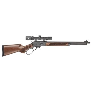 S&W Model 1854 Scoped Combo 45-70 Govt 6Rd Capacity 20" Barrel Walnut Stock/Forend Black