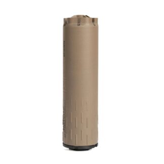 HUXWRK Flow 9K PCC Direct Thread Suppressor 9mm Luger 4.9" Length FDE