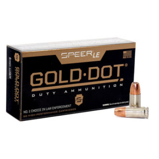 CCI GOLD DOT 9MM 124GR GDHP 50RD BX 1000RD CASE