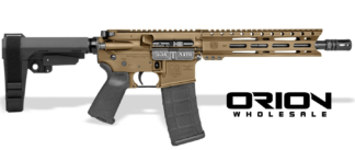 DIAMONDBACK DB15 5.56 10" PSTL BRNT/BRZ  W/SBA3 BRACE 30RD MAG