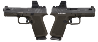 RUGER RXM 9MM PISTOL 4" PORTED BBL ODG/CRUSHED SILVER MAGPUL EHG, O.R. 2-15RD MAGS