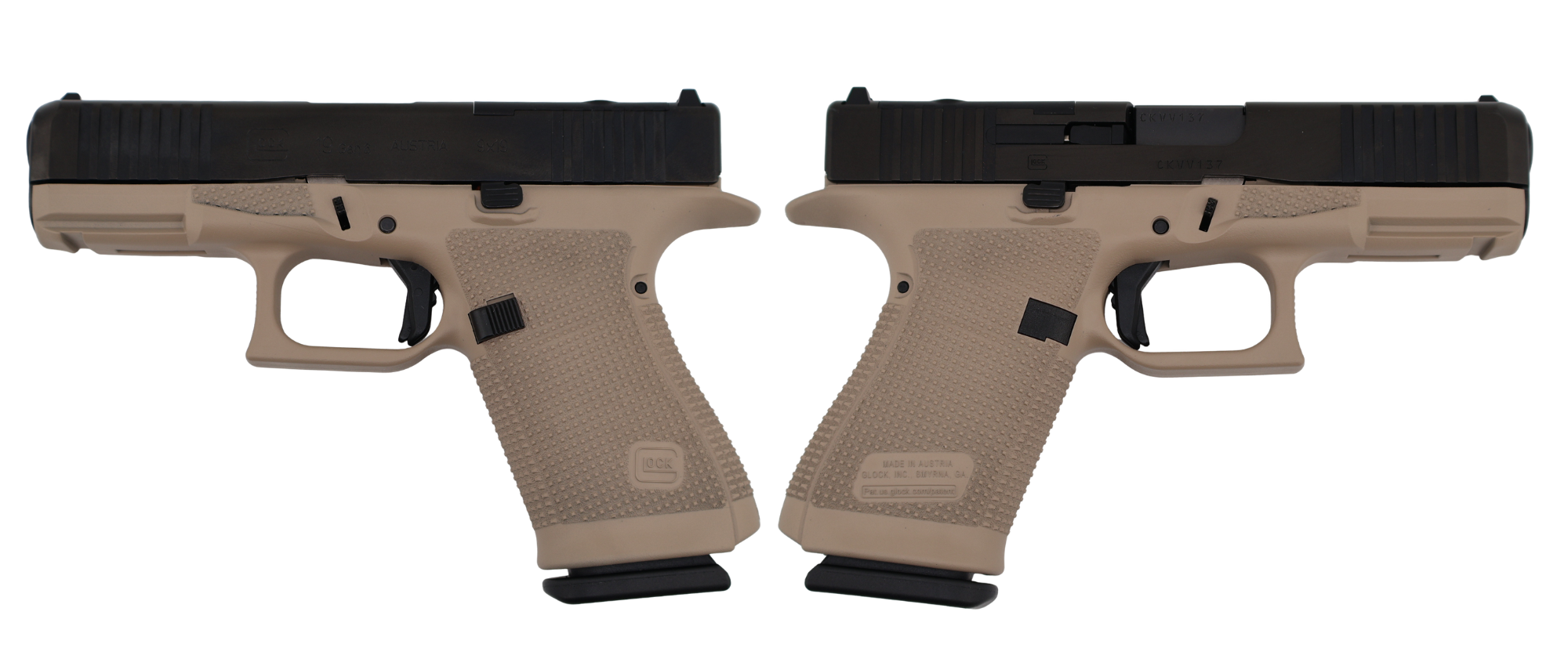 Glock 19 Gen6 ORS 9mm Pistol FDE 4 in