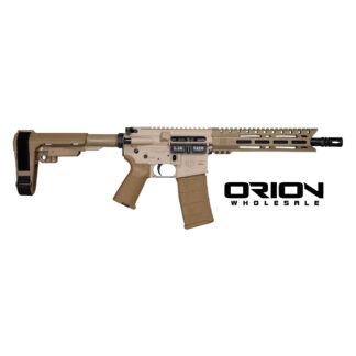 DIAMONDBACK DB15 5.56 PSTL 10" BRL TWO TONE MCMILLAN TAN/FDE 1-30RD PMAG SBA3 BRACE