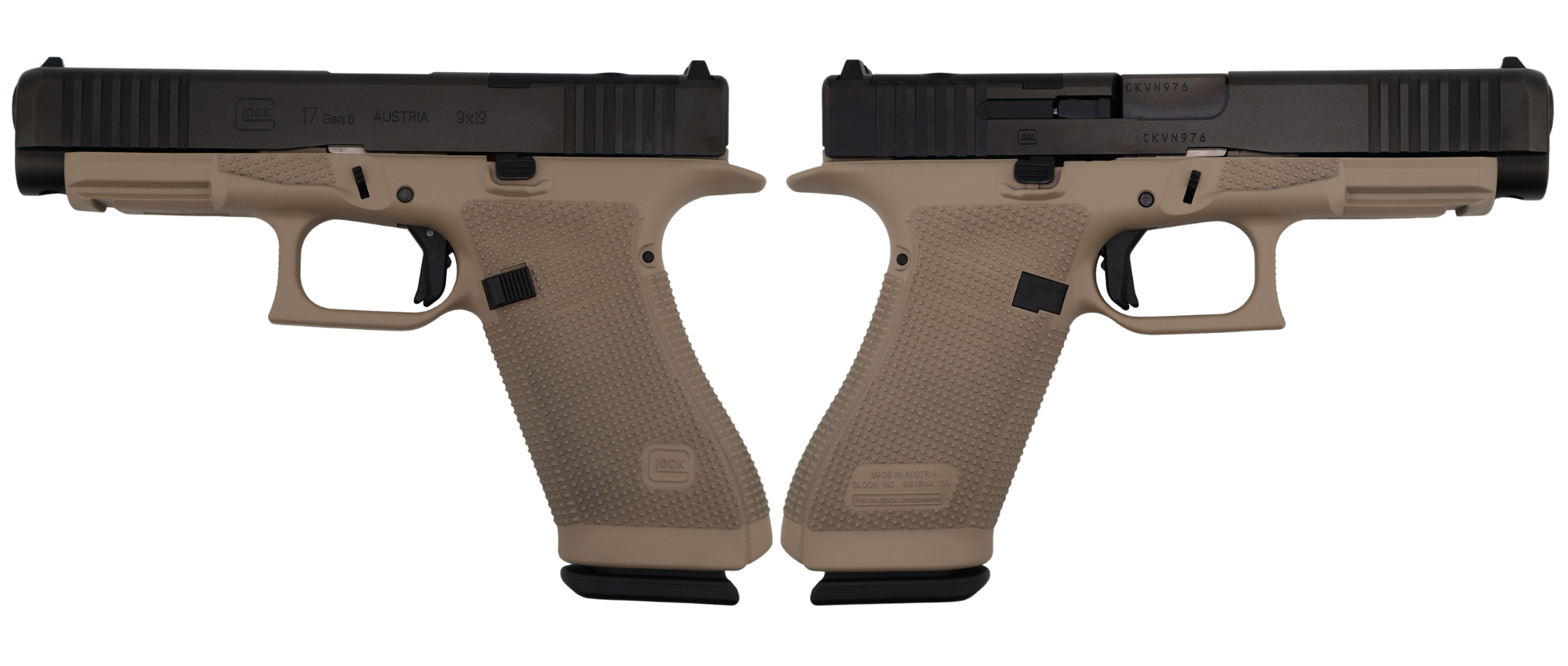 Glock 17 Gen6 9mm 4.49 in 17 Rounds FDE