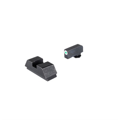 Ameriglo GL-480 Optic Compatible Square Notch Tritium Sights for Glock 43X/48 MOS (Green/White)