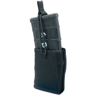GBRS Group Single 7.62mm Rifle Magazine Pouch with Bungee Retention, Black