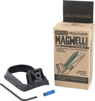 Strike Industries G3 Magwell for Glock 19/23 (Gen 3) Black Polymer, packaging view